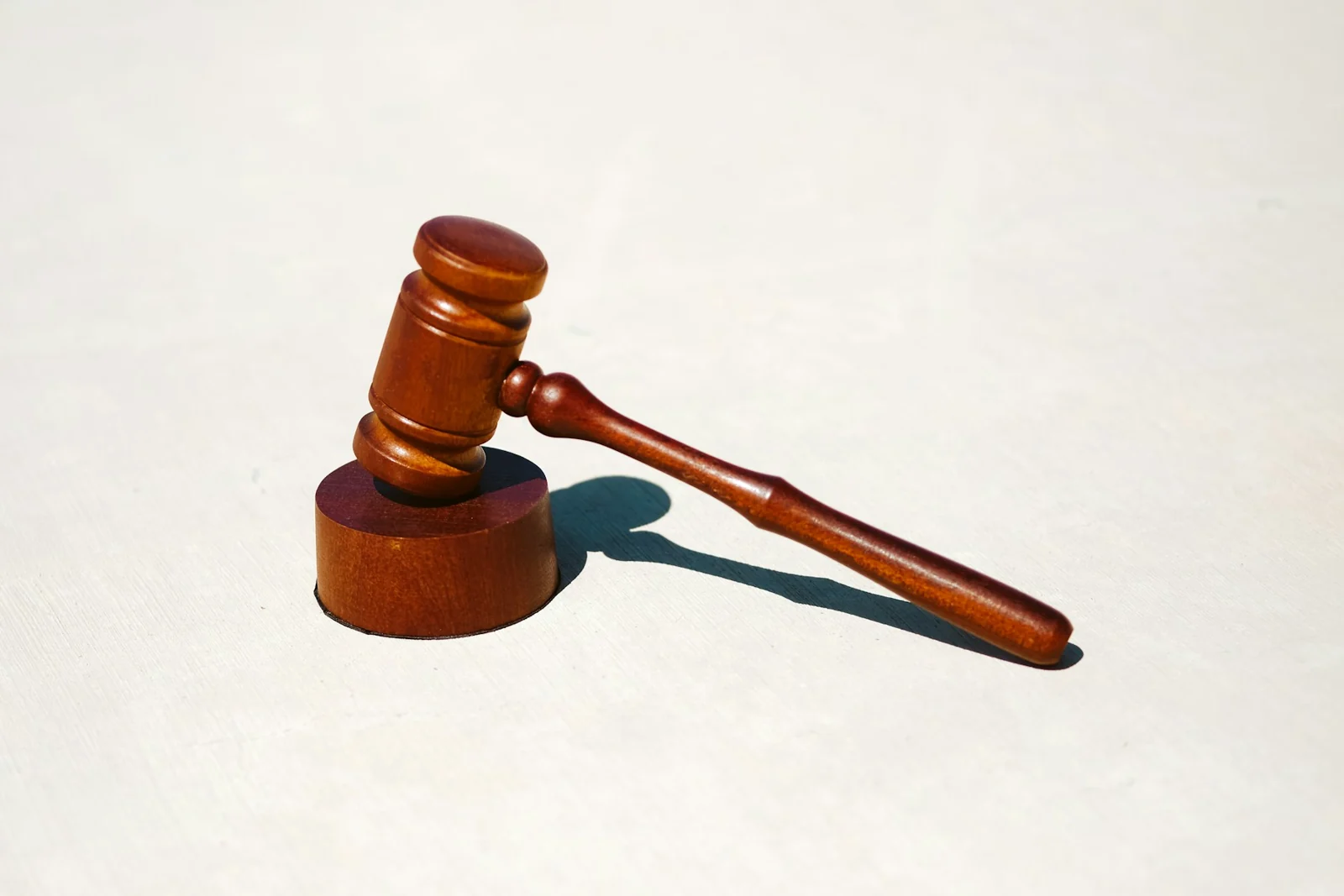 Wooden gavel illustrating the legal profession